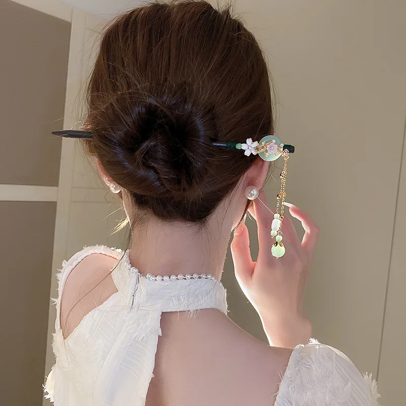 Vintage Hair Stick Pick Natural Wooden Wood Chinese Style Chopsticks Ethnic Hair Pin Women Hairpins Jewelry Accessories Tiara