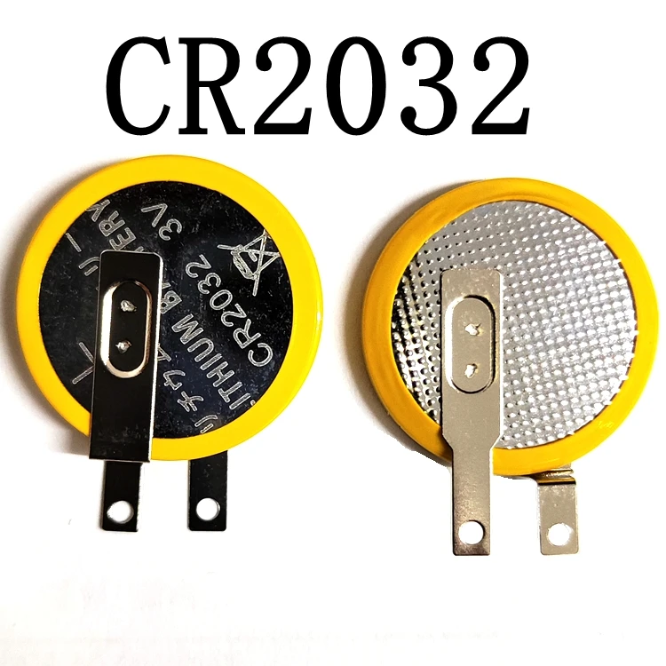 5pcs/lot CR2032 3V  Coin Batteries Button 2032 Cell Battery Factory 210mAh Tabs Solder Foot Soldering Welding Battery.