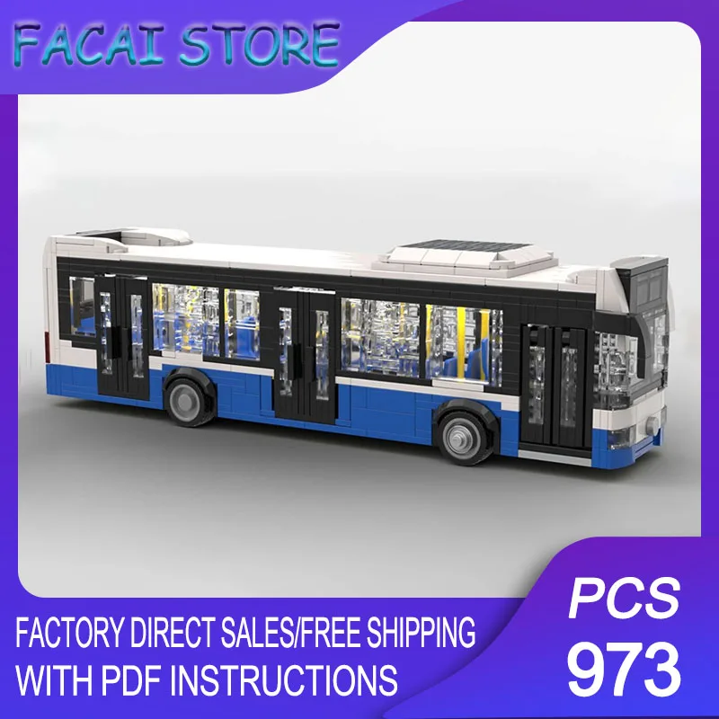 

City Cars Model Moc Building Bricks Modular O530 City Bus Model Technology Blocks Christmas DIY Toy Construction Gifts