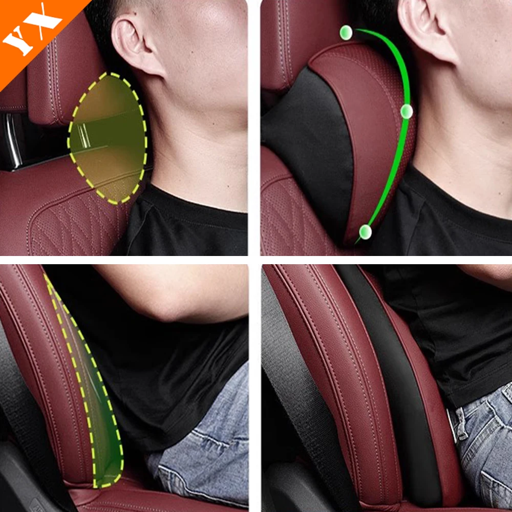 For Changan Oshan x7 plus 2024 2025 Accessories Leather  Black Car Pillow Protection Neck Pillow Neck Pillow Car Lumbar Support