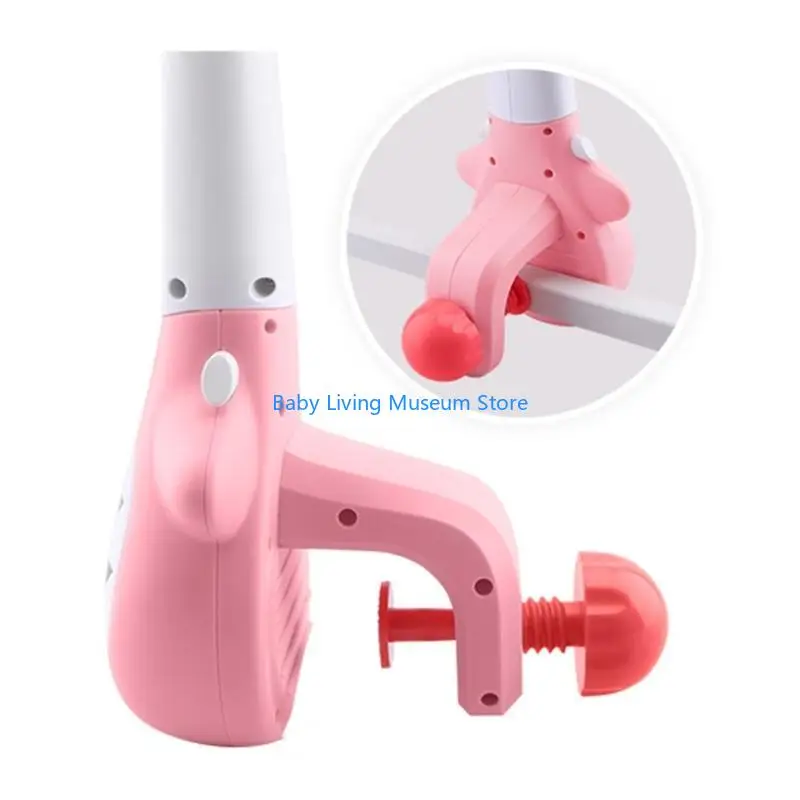 P31C Niemowlę Rattle muzyczne z obrotowym haczykiem Baby Rotary Mobile Crib Hanging Toy