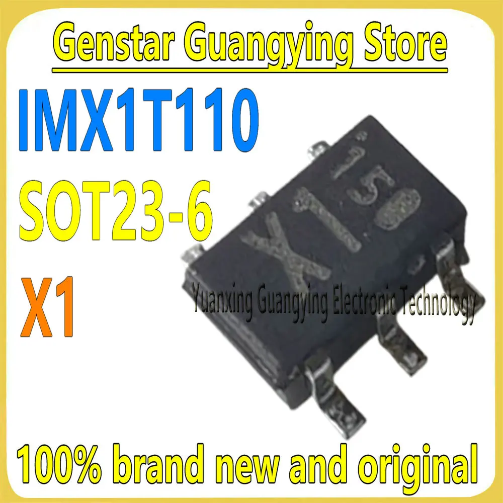 (5-100 pieces) IMX1T110 Marking: X1 XI SOT23-6 50V 150mA 300mW NPN General-Purpose Transistor (BJT) 100% Brand New