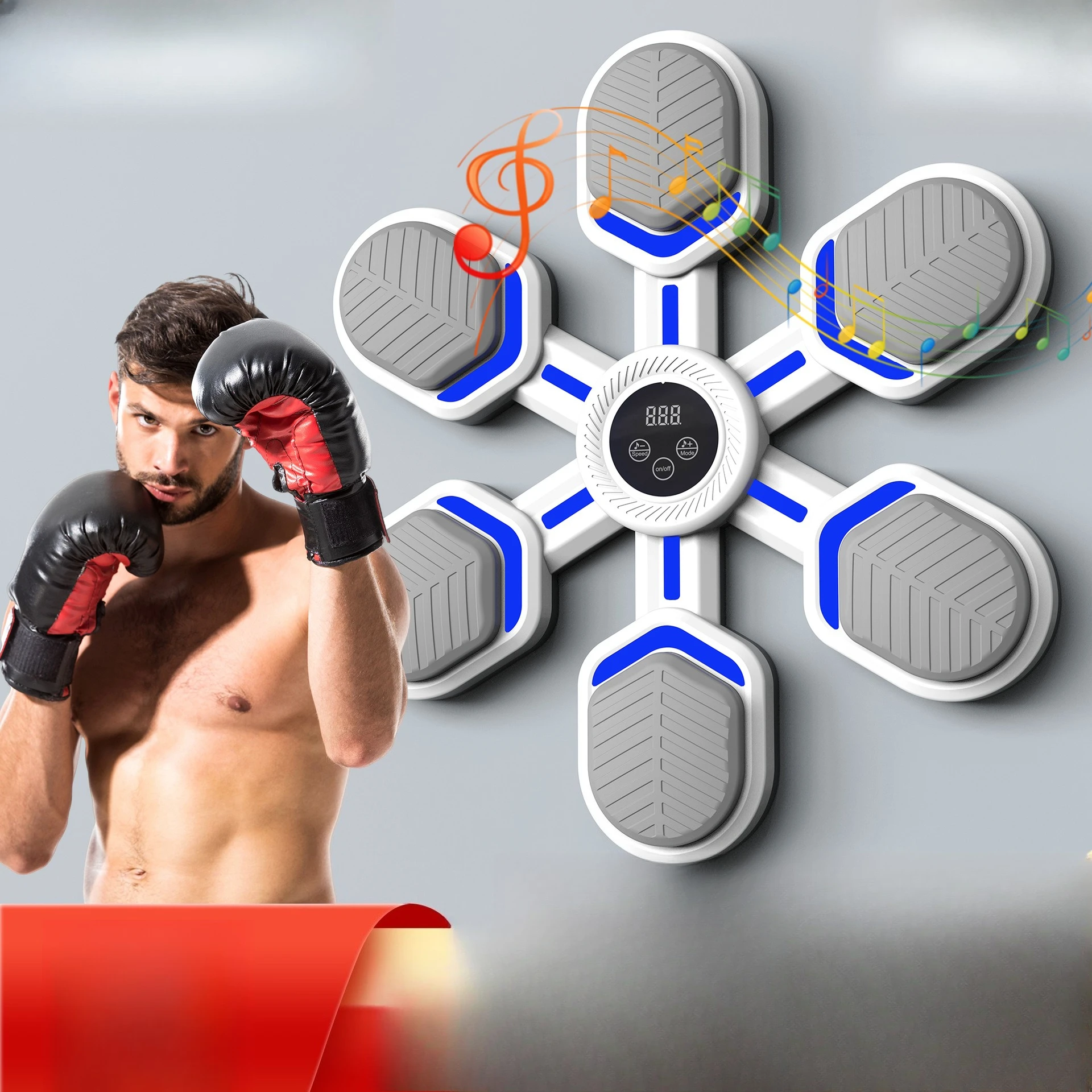 

Bluetooth music boxing machine, home children's adult training target, smart wall target, fun sports equipment