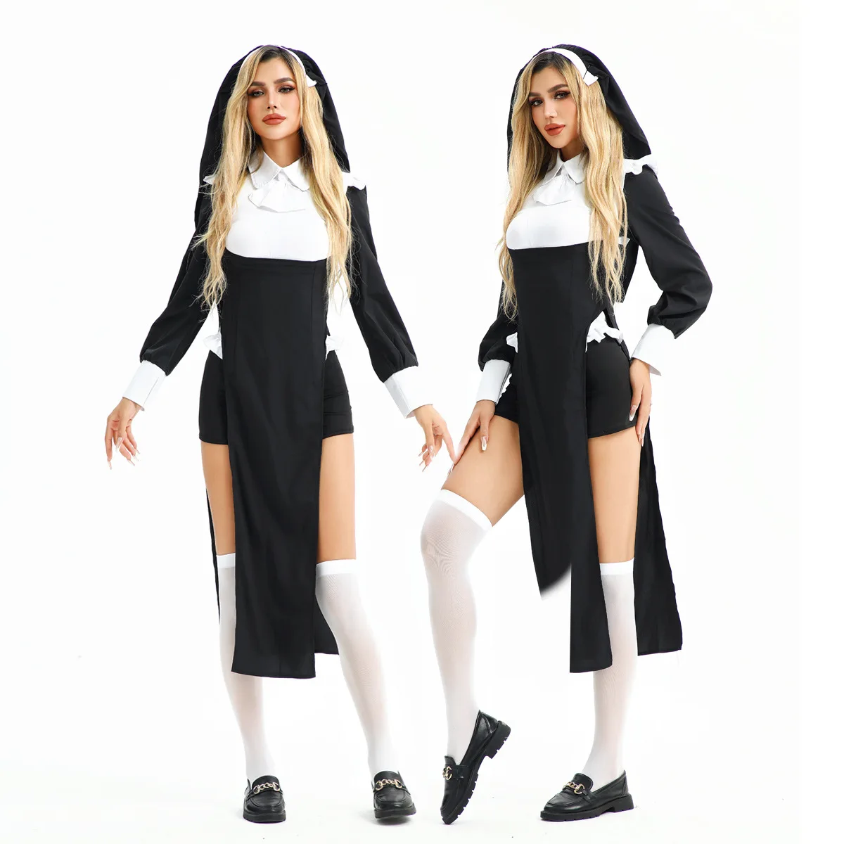 

Halloween Costumes Grim Reaper Cosplay Performance Stage Nun's Dress Sexy Hot Girl In The West Tight Maid Outfit