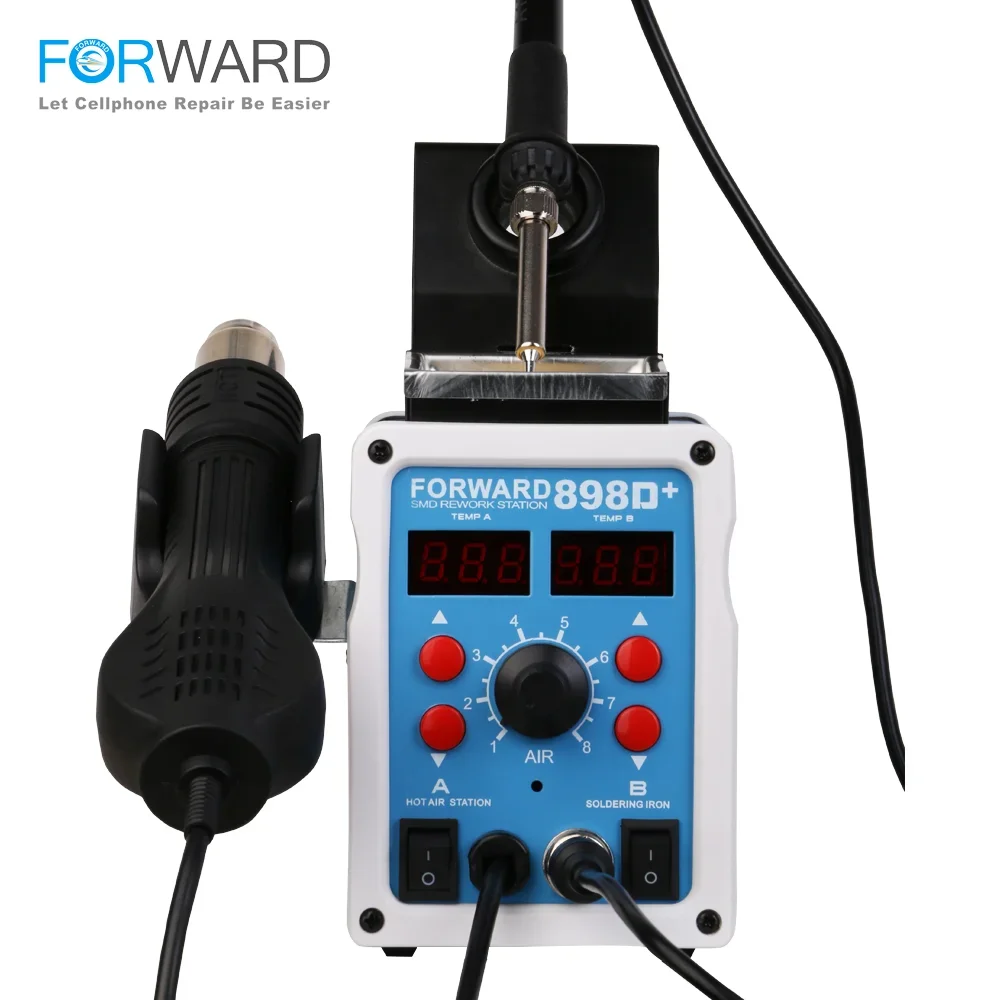 FORWARD 898D+ SMD Desoldering Stations With Hot Air For Repairing Mobile Phones Lead-free Soldering
