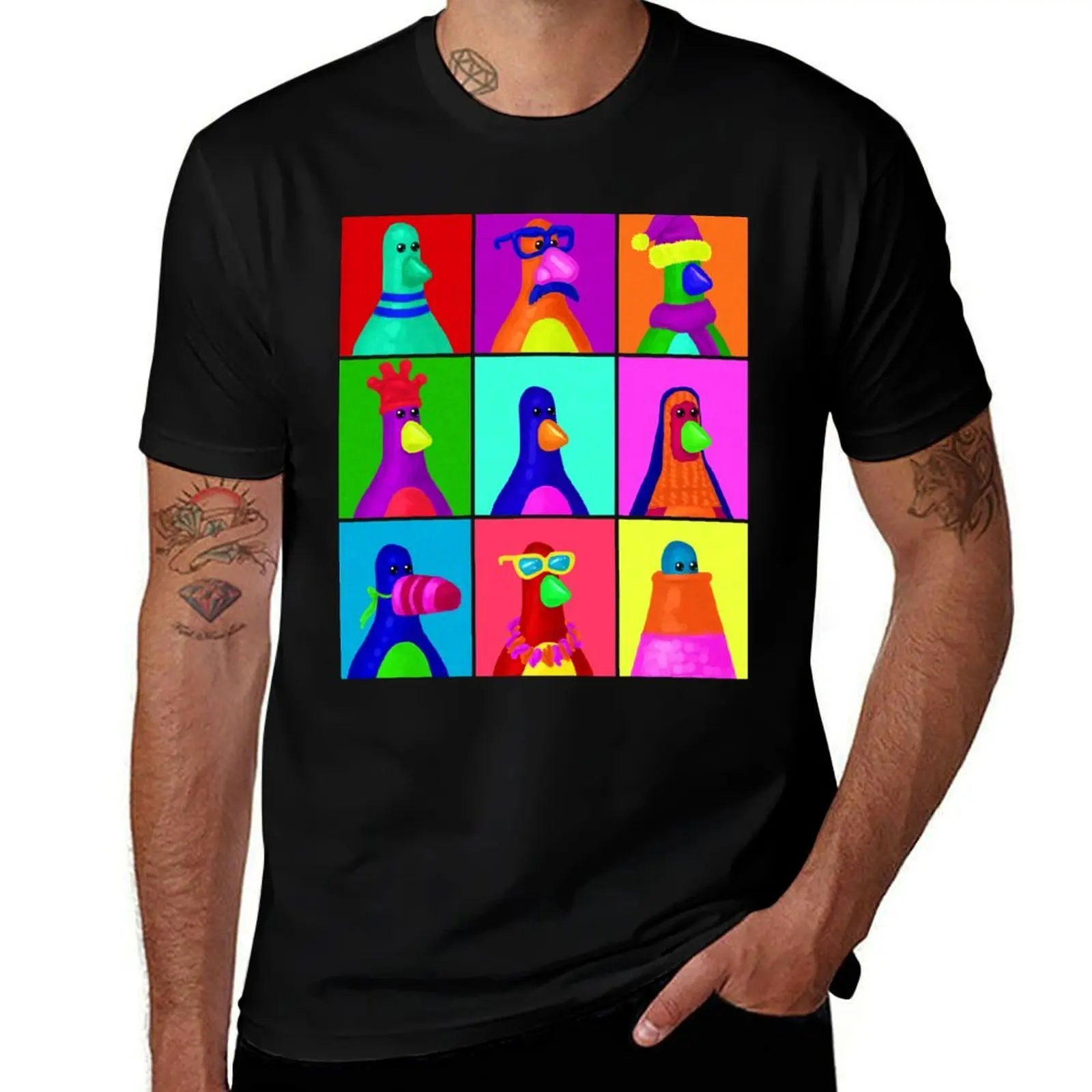 

Feathers McGraw but make him Pop Art T-Shirt tops cute clothes gifts for boyfriend funny t shirts for men