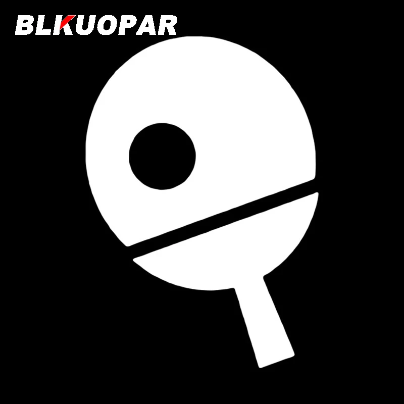 BLKUOPAR Table Tennis Car Sticker Fashionable Funny Waterproof Simple Vinyl Die Cut Decal Refrigerator Trunk Car Accessories