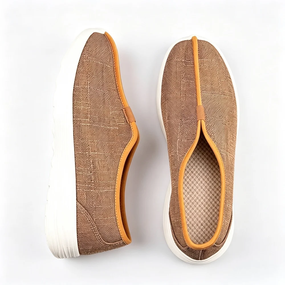 Chinese Style Traditional Monk Shoes Hollow Mesh Breathable Loafers Light Cushion Platform Footwear Meditation Zen Walking Shoes