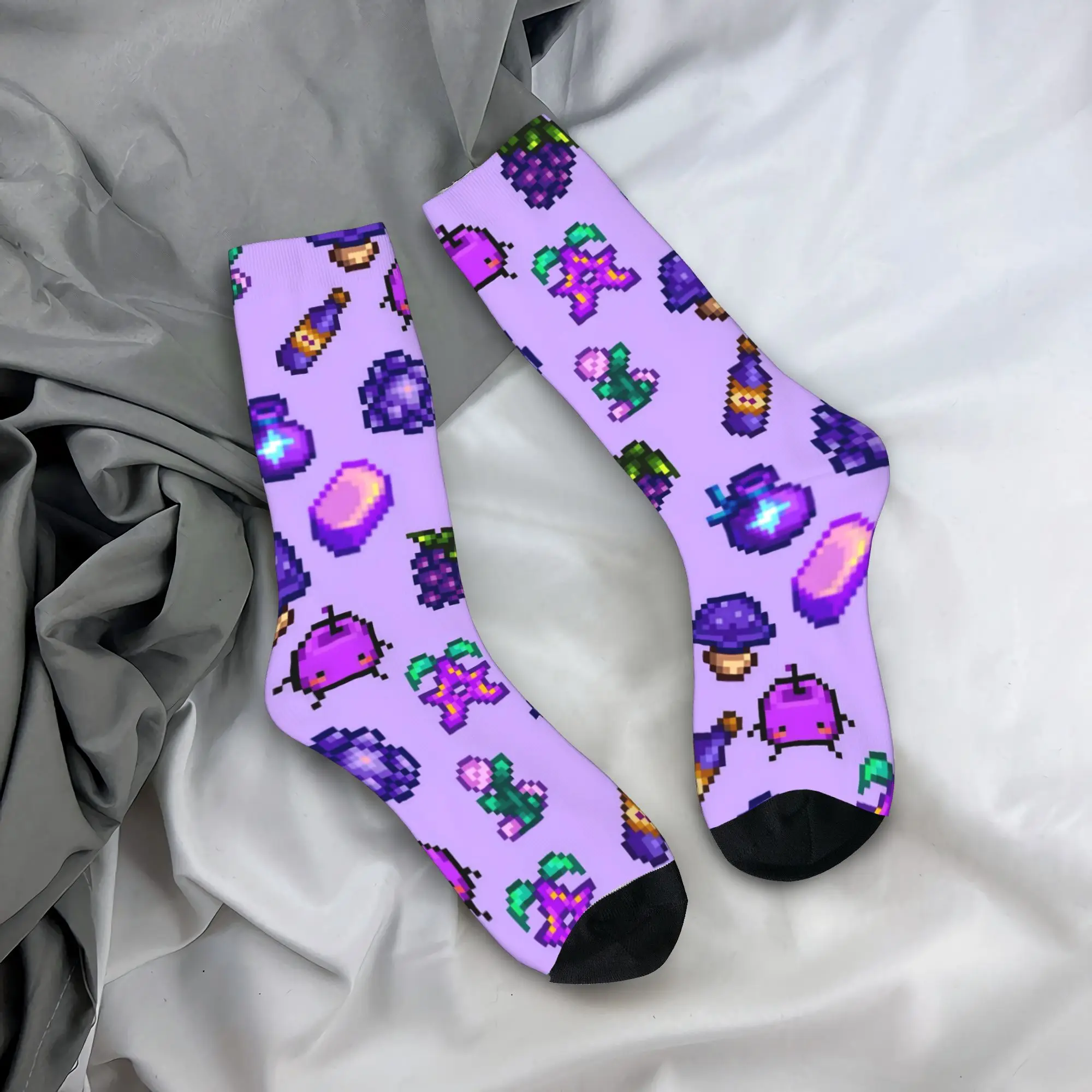 

Чулки с курицей Stardew Valley, женские и мужские носки, дышащие забавные носки, осенние нескользящие носки для занятий спортом на открытом воздухе