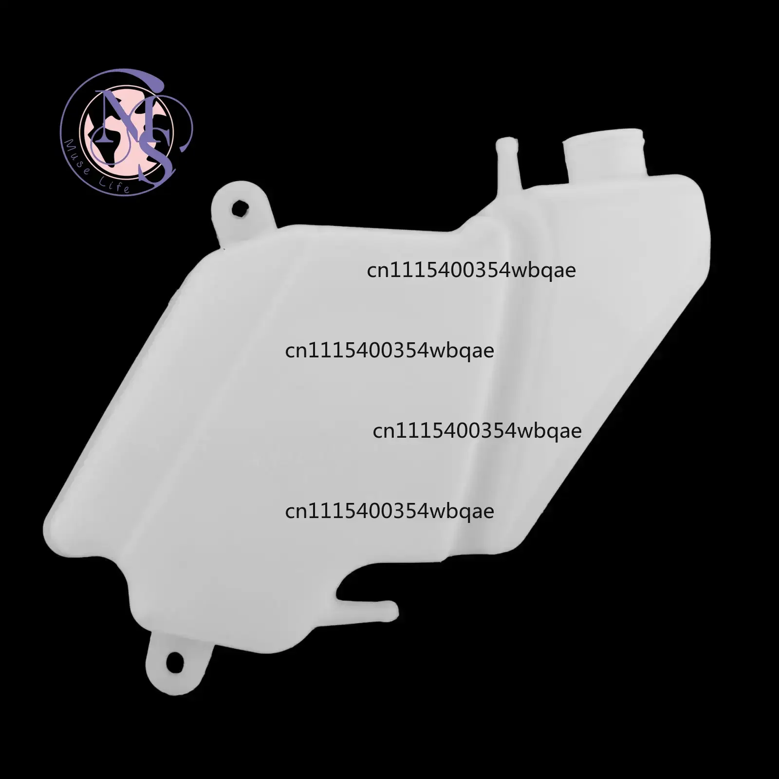 ZOCI-Motorbike Coolant Reservoir Tank 43078-0553, Plastic Radiator Overflow Replacement for Ninja 650 EX650 ER-6F EX400
