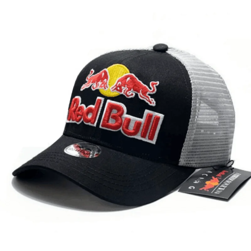 High quality Red Bull baseball cap, men\'s and women\'s cycling cap, mesh cap, fashionable embroidery, casual sports duckbill cap