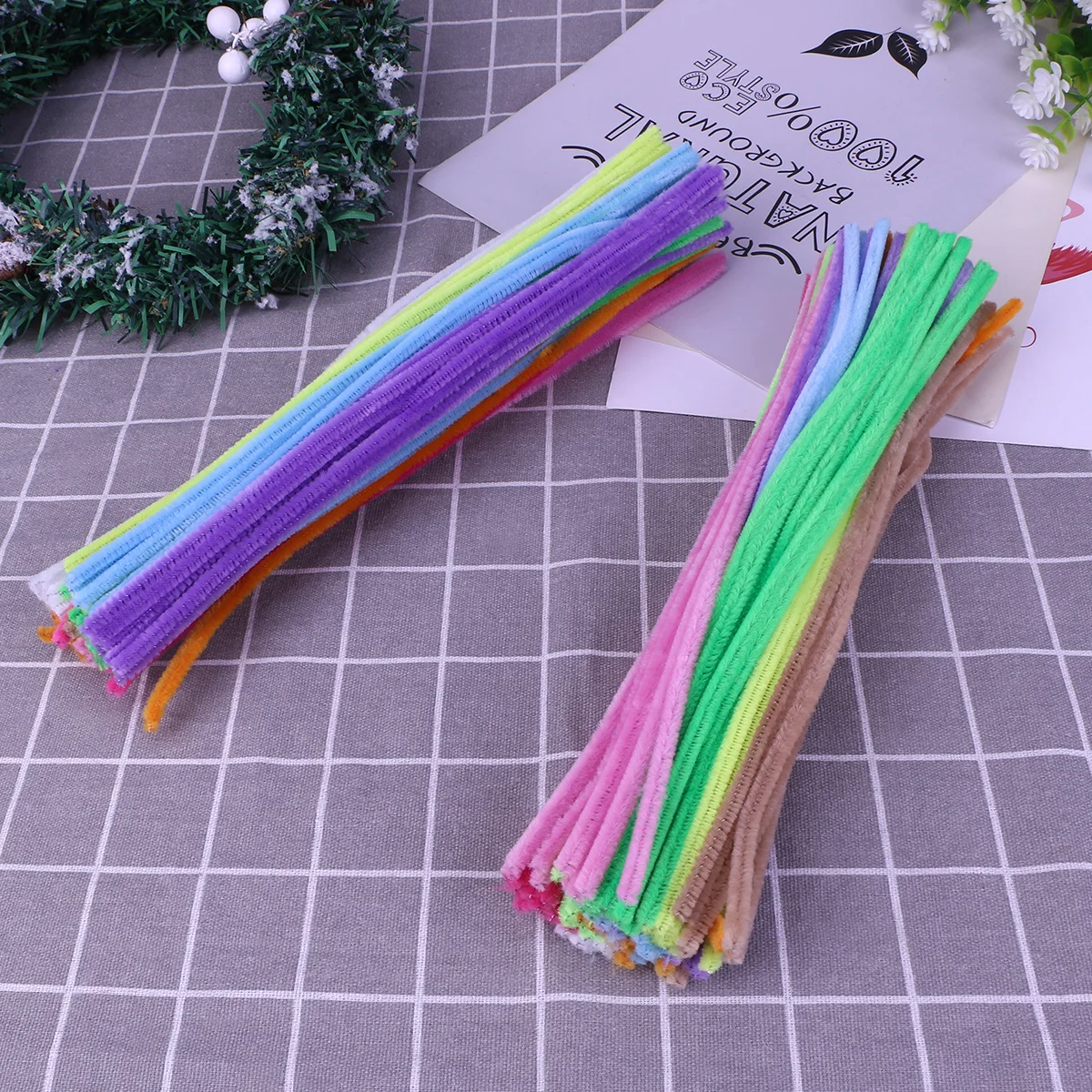 200 Stück bunte Pfeifenreiniger, flexible Formstäbchen für Kinder, Fantasie, Spielen, Kunst, Dekoration, Aktivitäten, Klappstäbchen, Spielzeug