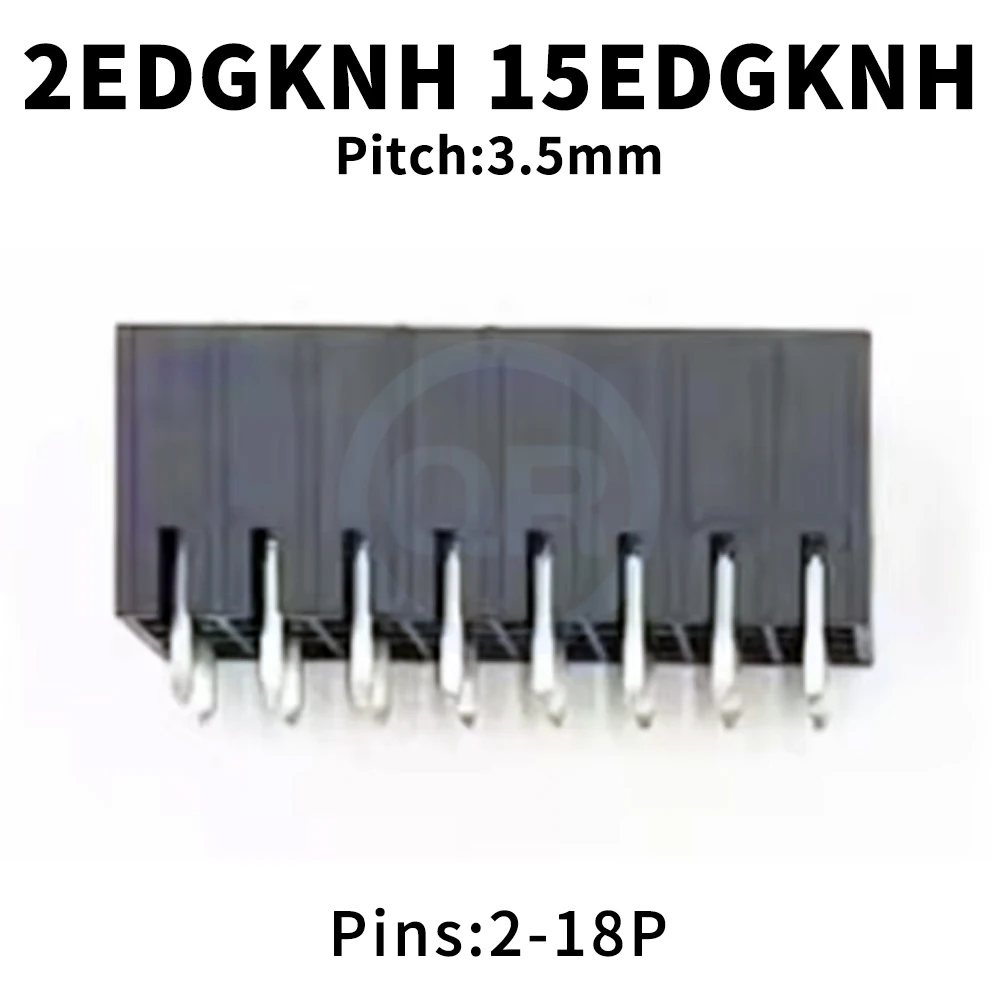 (10 pcs) KF 15EDGKNH-3.5mm Straight Pin Without Flange Double Row Pull-in Type Screwless PCB Terminal 2EDGKNH 3.5 2*2~18P