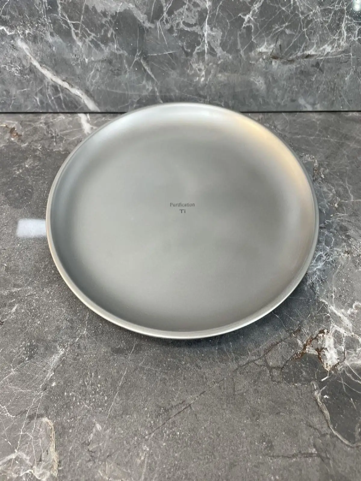 Prato de Titânio de Camada Única Estilo Coreano 20cm, Prato para Descarte de Ossos, Prato de Jantar, Prato para Churrasco e A...