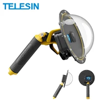 TELESIN 30M impermeable 6 ''funda subacuática con puerto de cúpula con gatillo de mango flotante para GoPro Hero 13 12 11 10 9