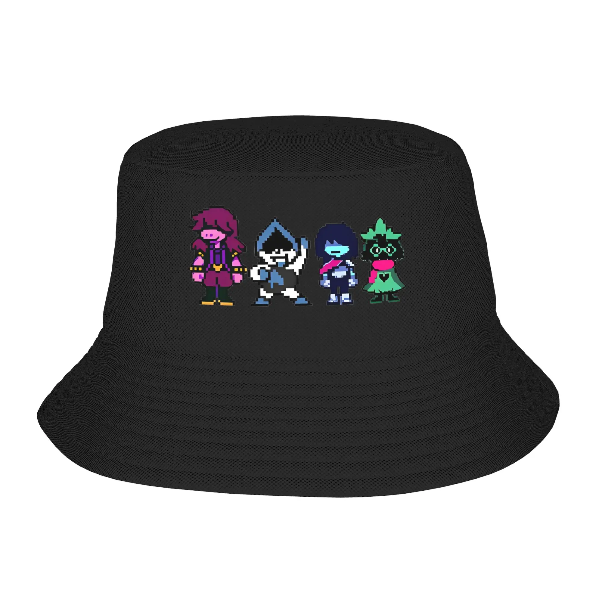 DELTARUNE - MAIN CHARACTERS Bucket Hat for Woman Beach  Field Hat Style Lightweight for Fishing Fisherman Cap Getaway Headwear