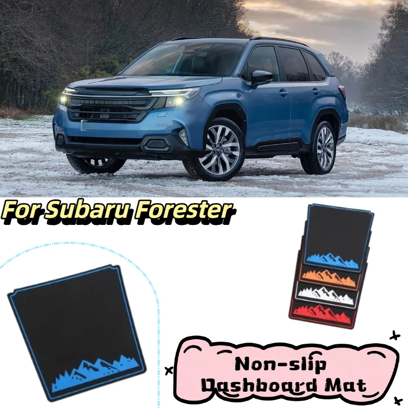 QHCP Silicone Anti-Slip Phone Holder Pad Non-slip Dashboard Mat For Subaru Forester 19-22 XV Crosstrek Impreza 18-22 Accessories