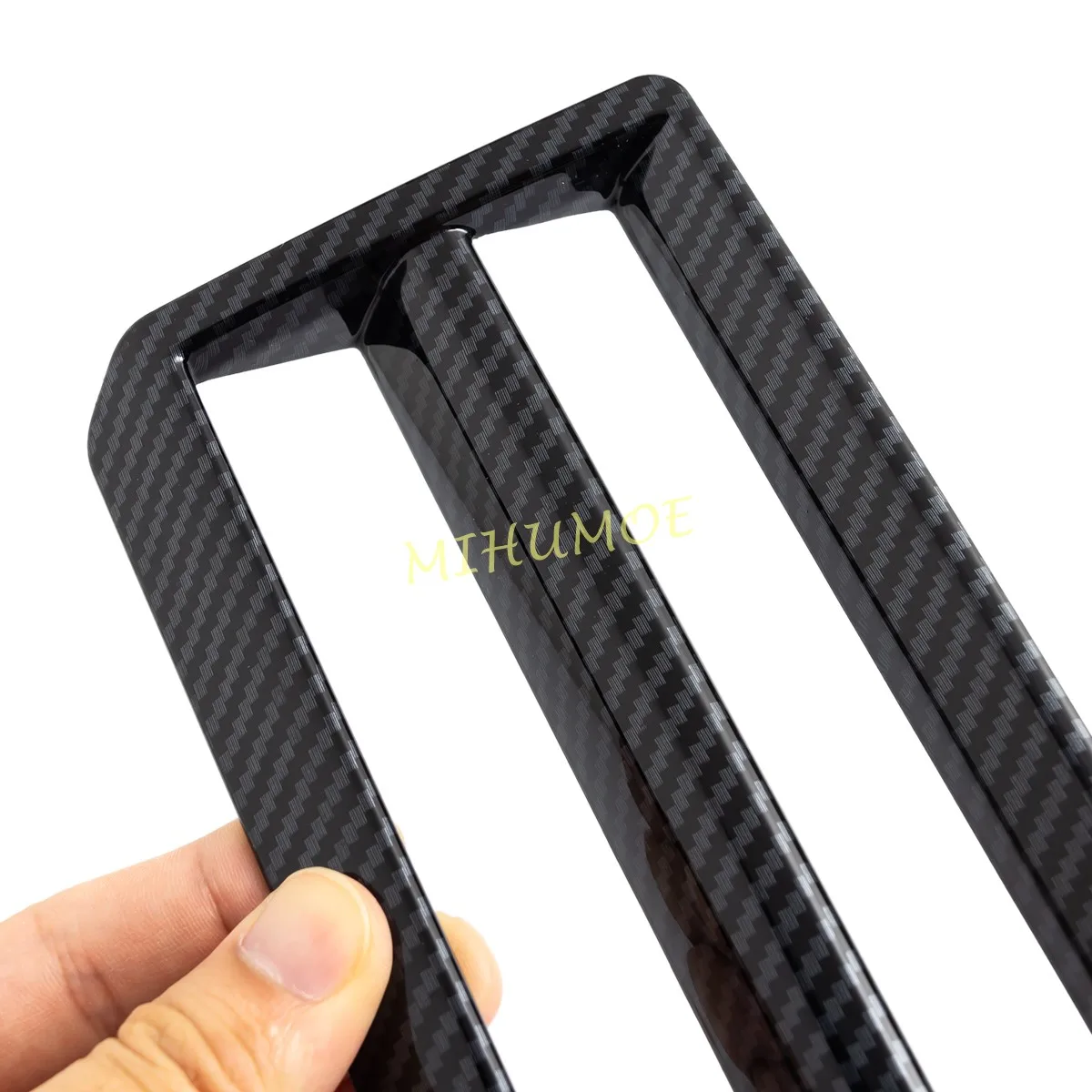 لتويوتا تندرا سيكويا 2023 2024 2025 LHD سيارة مركز وحدة التحكم العلوي مفتاح لمبة غطاء ملصق الديكور ألياف الكربون #4