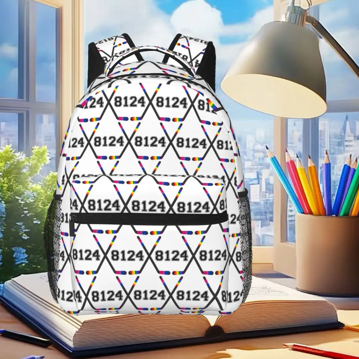 Shane Hollander Ilya Rozanov Pride Hockey Sticks Heated Rivalry Backpack Student BookBag Kids School Bag Computer Shoulder Bags