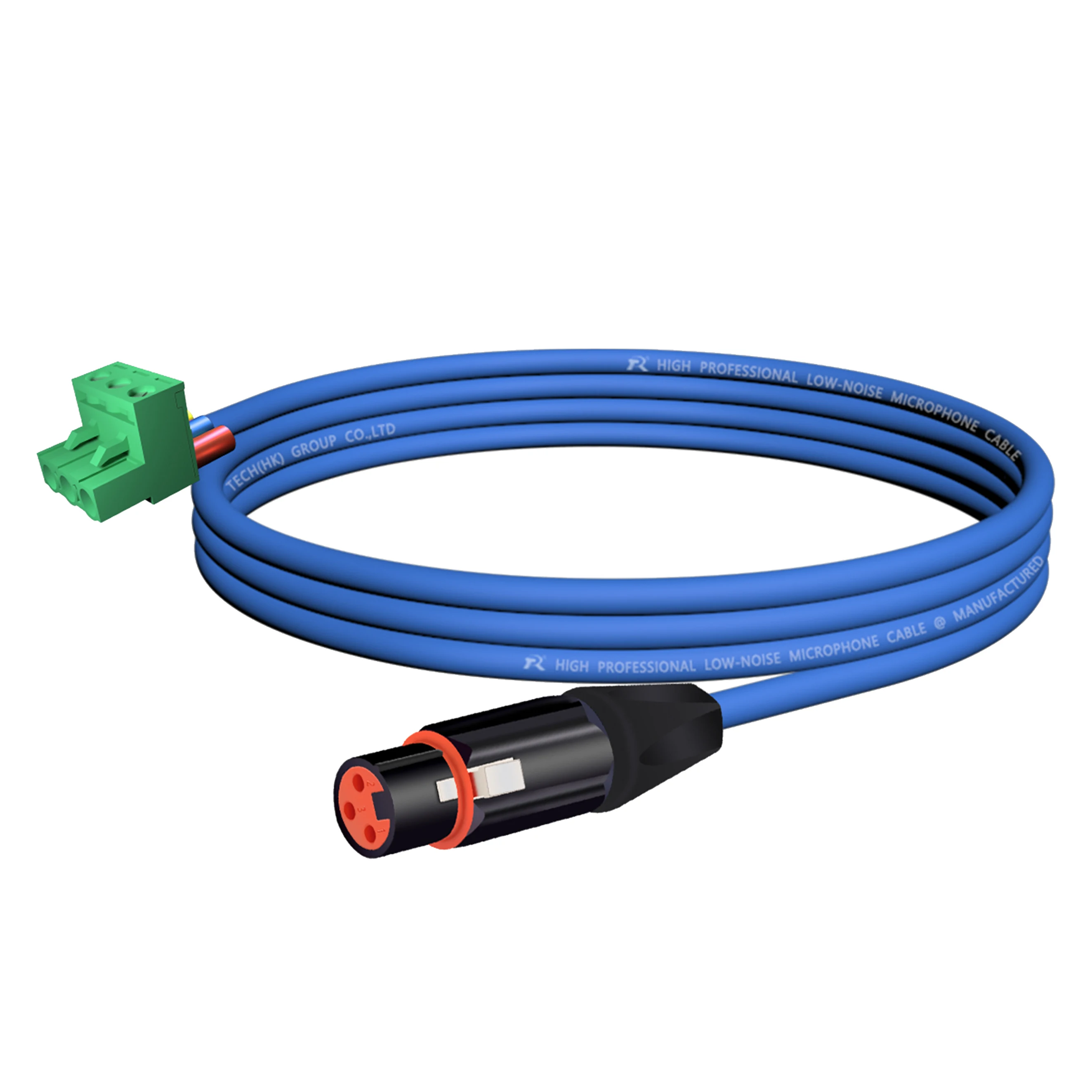 3-adriges XLR-auf-Phoenix-Terminal-Audiokabel ​ Entwickelt für Audio- und Industrieverbindungen, geräuscharm, symmetrische Audioübertragung – Detail 4