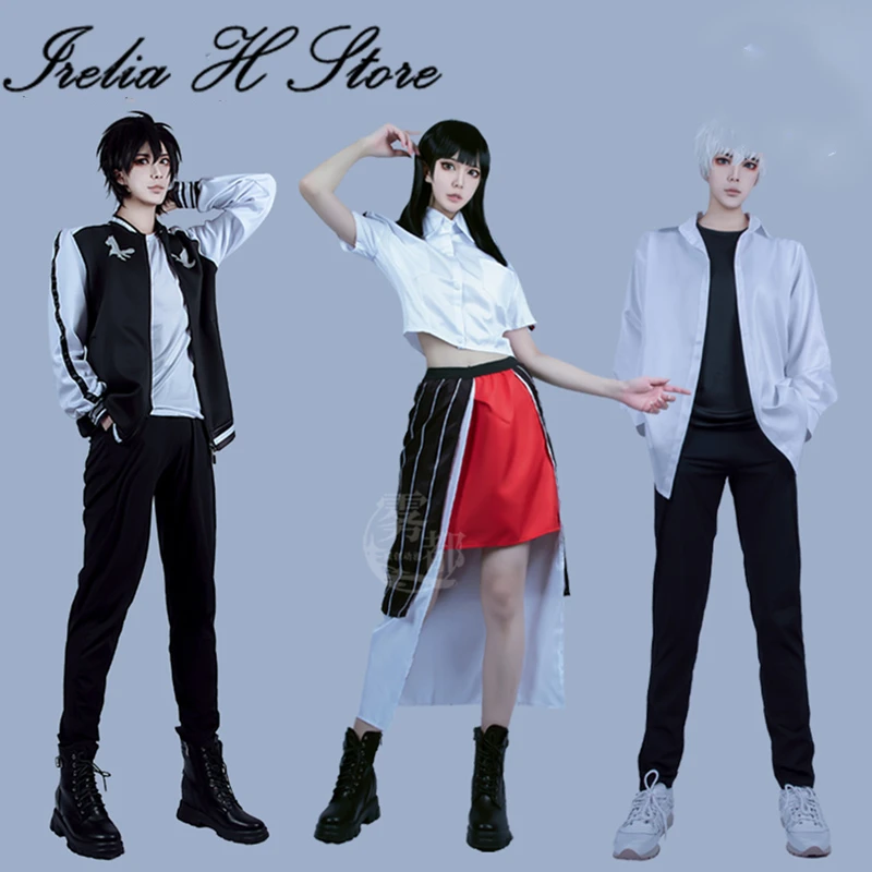 

Irelia H Store Cheng Xiaoshi Link Click Charles Cosplay Costume Baseball Jacket pants can daily dress