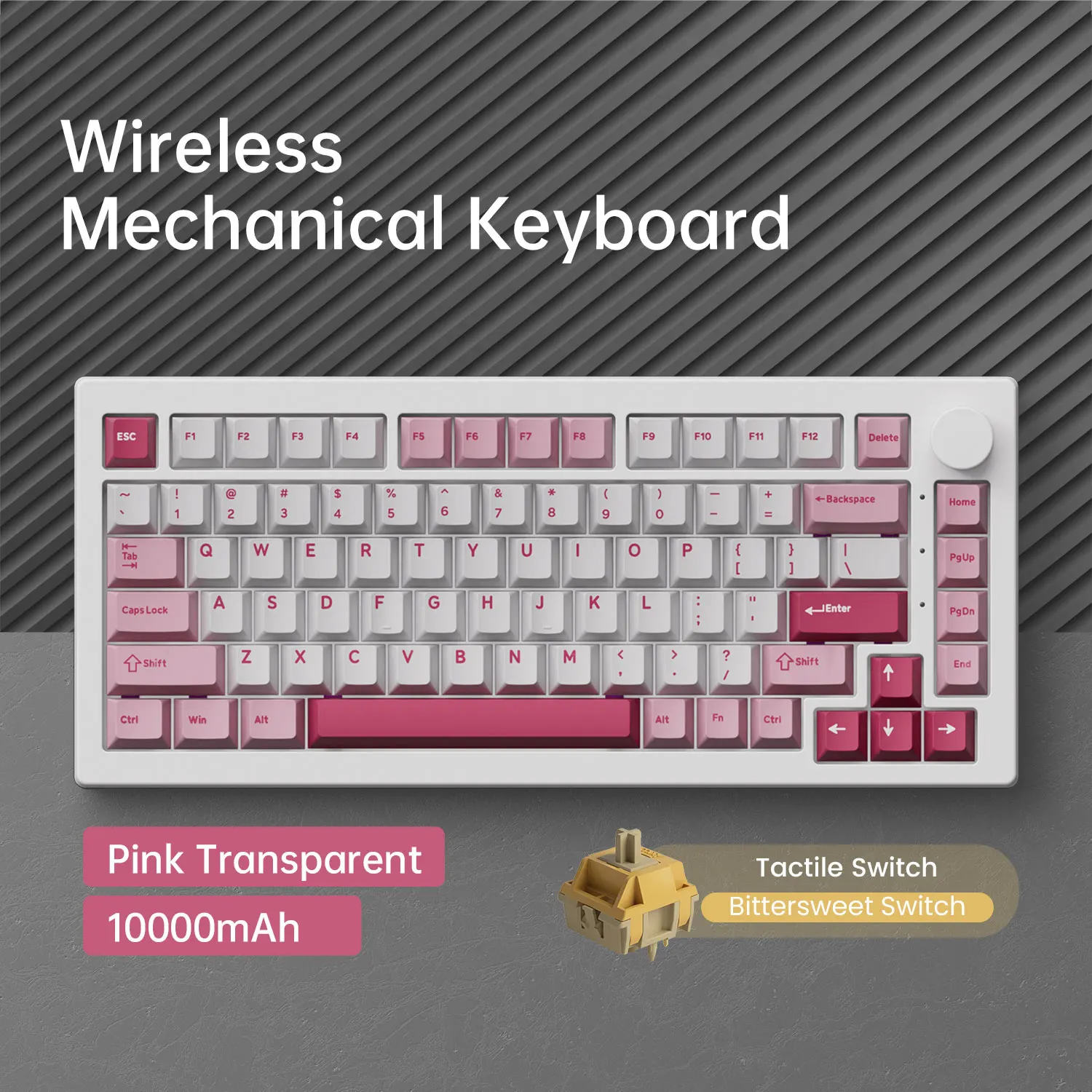 Akko 5075 V3 75% mechanisch toetsenbord 8000/10000 mAh 2,4 GHz Draadloos/bekabeld Type-C/BT 5.0 Hot Swap RGB-pakking voor gaming typen