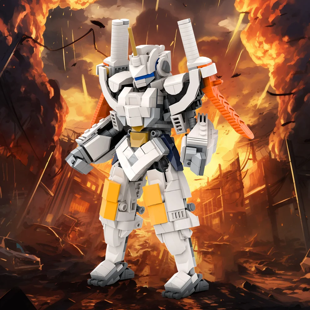 Gobricks MOC ゲームガーディアンロボットビルディングブロックモデルハイテク MechWarrior ロボットレンガ組み立て玩具子供のためのギフト
