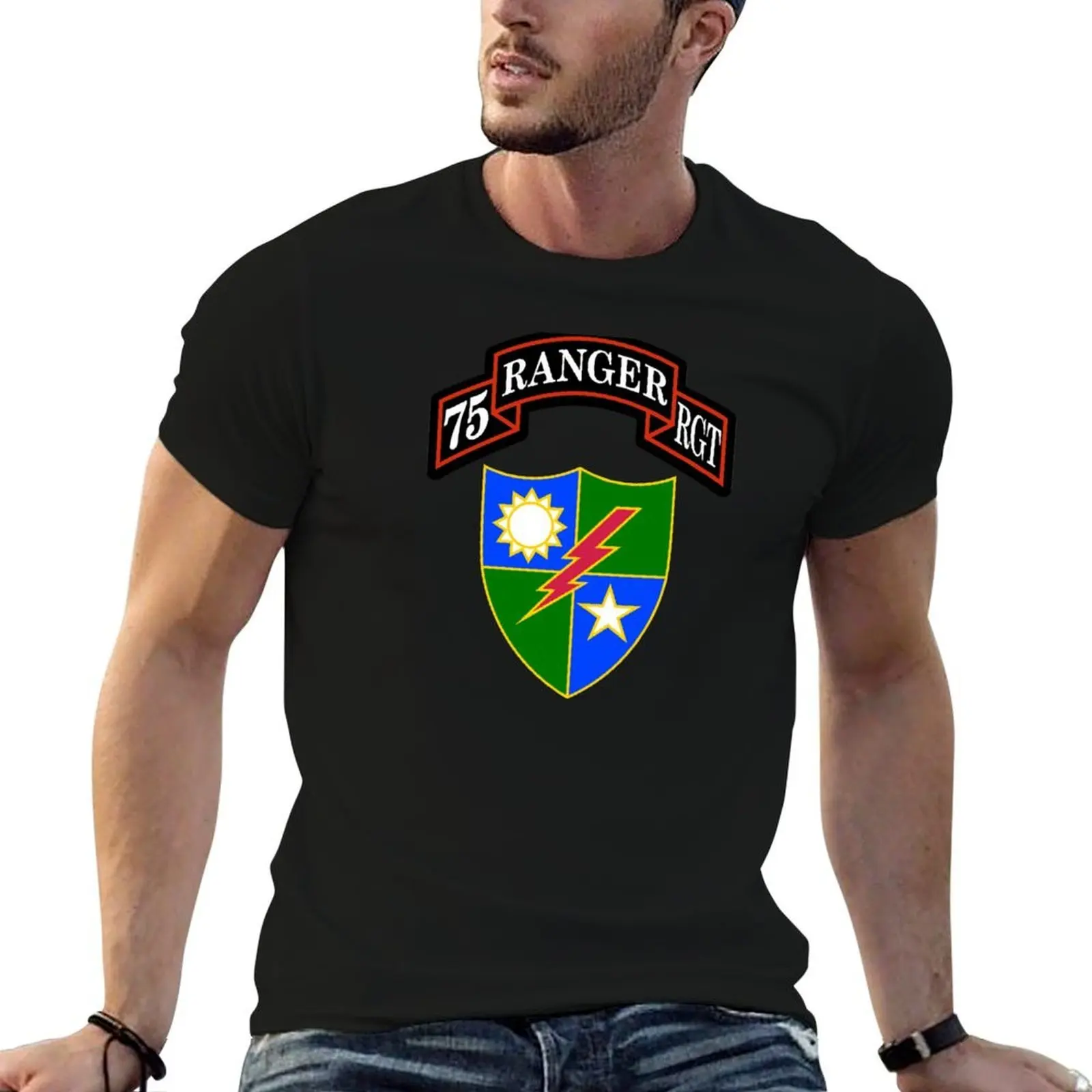 

75th Ranger Regiment T-Shirt t shirts for man slim fit printed t shirts for man T-Shirt