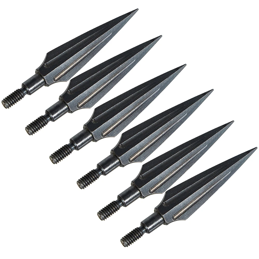 

6/12/24pcs Archery Arrow Tips Carbon Steel Arrowheads Archery Broadheads Hunting Arrow Heads For Carbon Arrows Aluminum Arrows