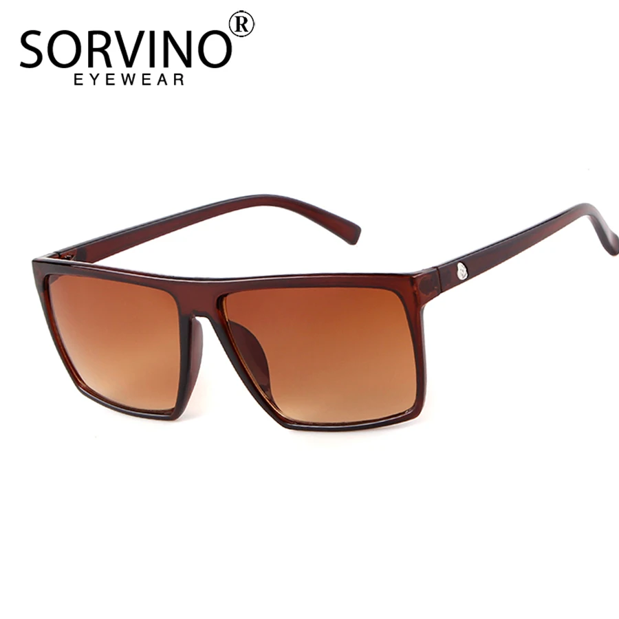 SORVINO Retro Skinny Square Sunglasses Women Men Luxury Brand Designer Flat Top Mens BIg Black Mirror Sun Glasses Shades SP140