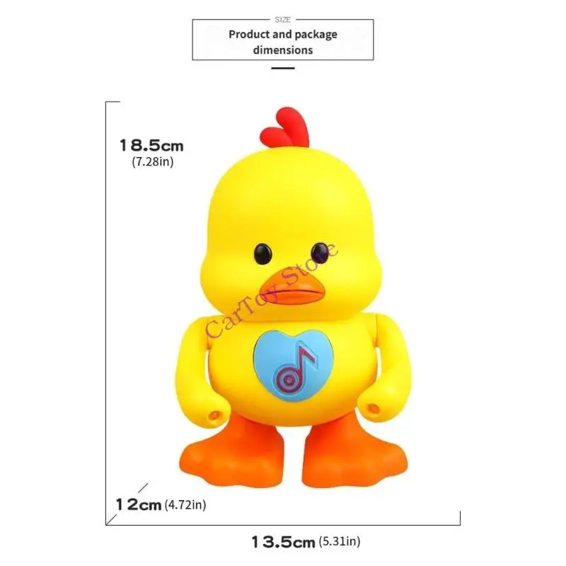 الرسوم المتحركة البطة الراقصة الغناء مع الأضواء الساطعة للأطفال 3+ #6