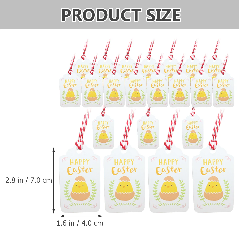 

200 Pcs Easter Gift Tags Lightweight Compact Decorative Hanging Labels for Party Favors Wedding Cards Paper Craft