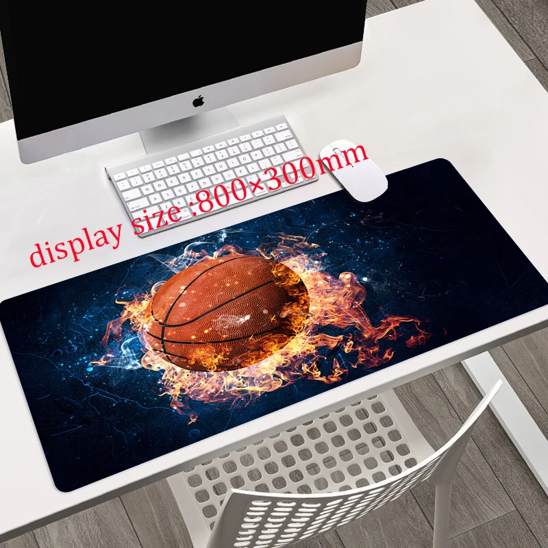 Basketball  Printing XXL Mouse Pad Gamer Accessory Hot Large Desk Pads Computer Lock Edge Keyboard Non-slip Mat  Accessories