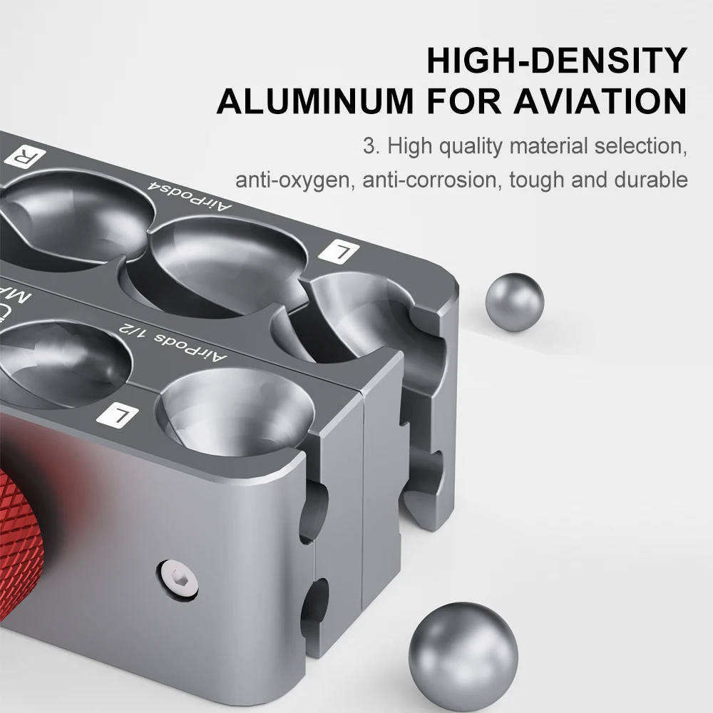 MaAnt سماعة رأس لاسلكية تركيبات ثابتة ل Airpods Pro 1/2/3/4 قذيفة التفكيك المشبك سماعة بطارية إصلاح محاذاة حامل