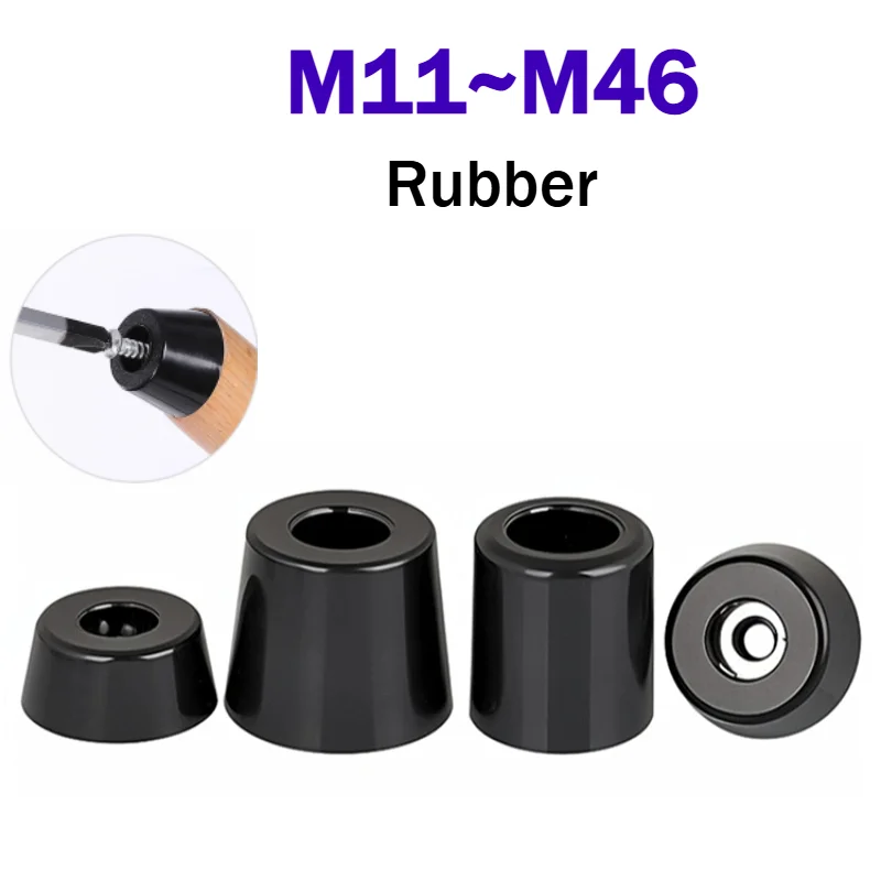 M11~M46 Black Rubber Foot Pad Table Box Speaker Furniture Leg Shock Absorber Pad Protector Non-slip With Gasket