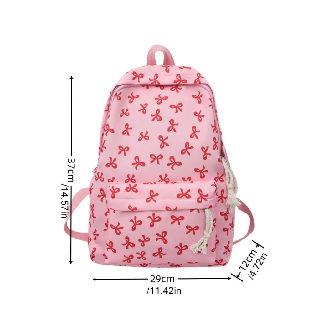 Nylon Bow Backpack Large Capacity Japanese Style Students School Bag Storage Bag Lightweight Teenagers Shoulder Bag Travel