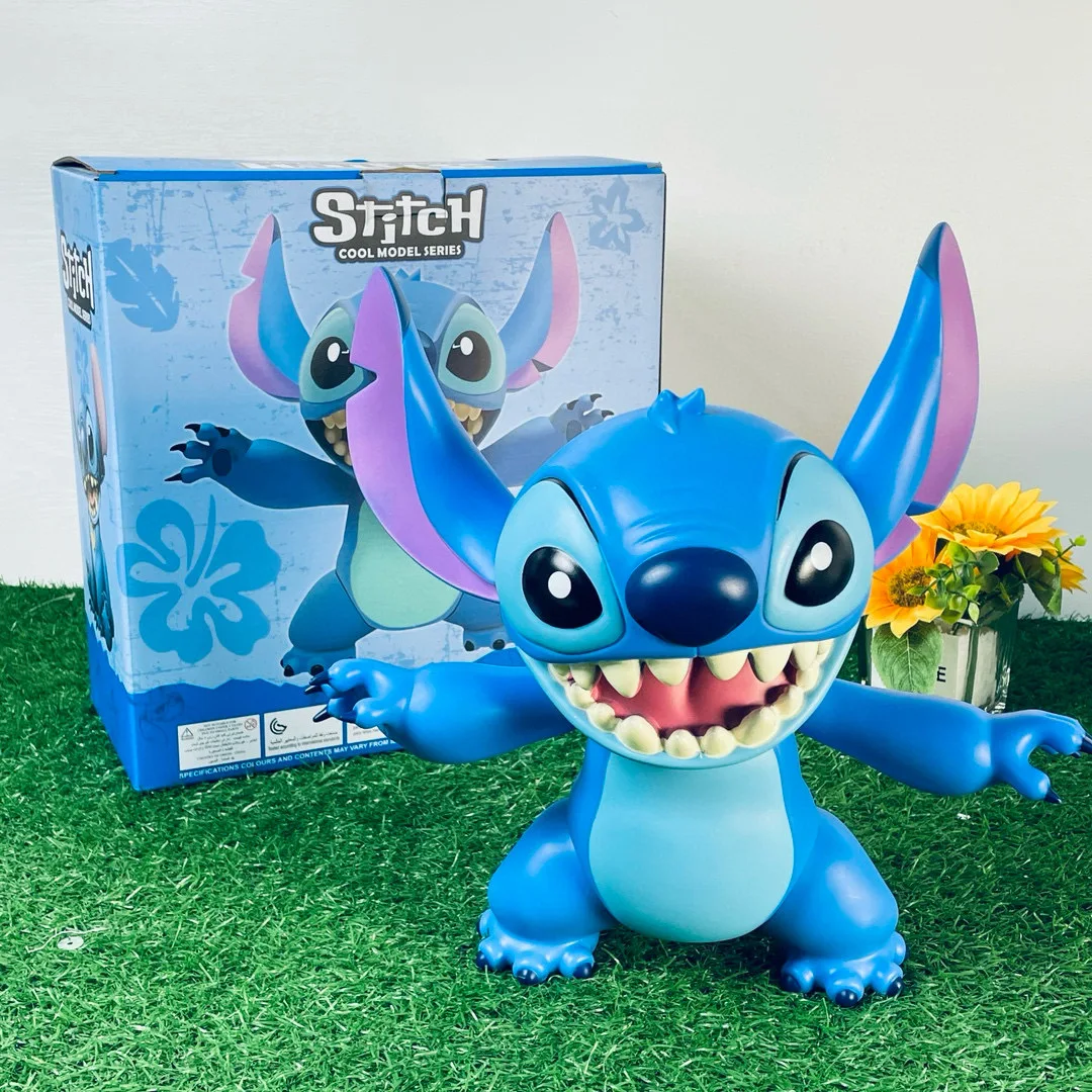 33 سنتيمتر أنيمي ديزني غرزة عمل نموذج لجسم اللعب كبيرة الحجم ليلو غرزة بولي كلوريد الفينيل الإبداعية سطح المكتب الديكور الحلي لعب الاطفال هدية