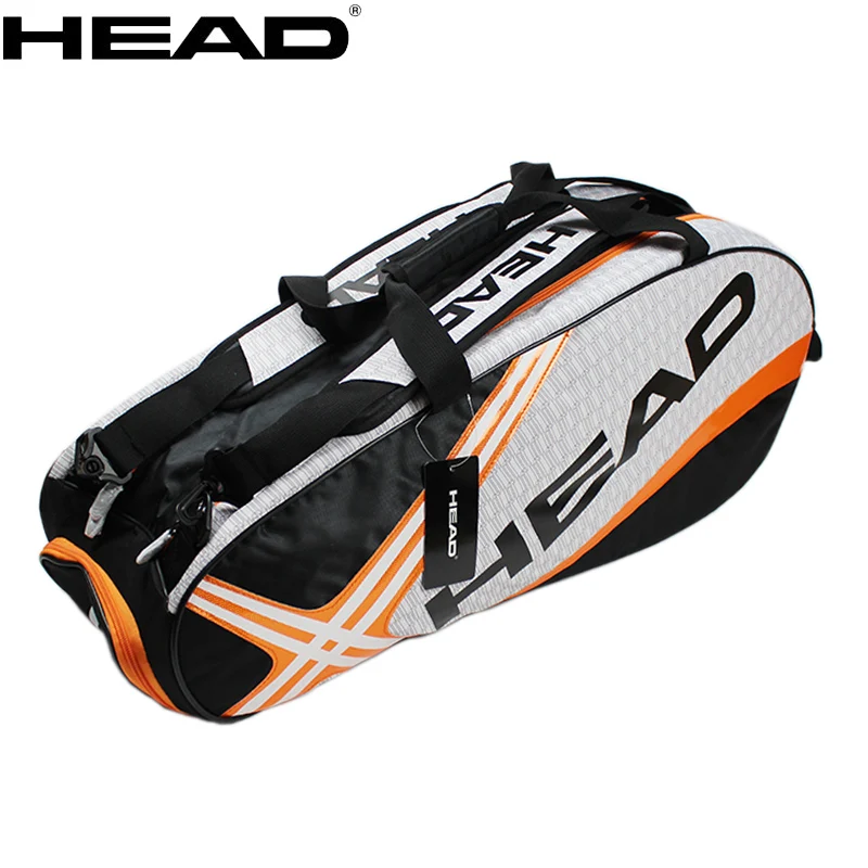 Head Tennis Rackets Tas Grote Capaciteit 3-6 Stuks Tennis Rugzak Badminton Gymbag Squash Racket Tas Met Gescheiden Schoenen Tas