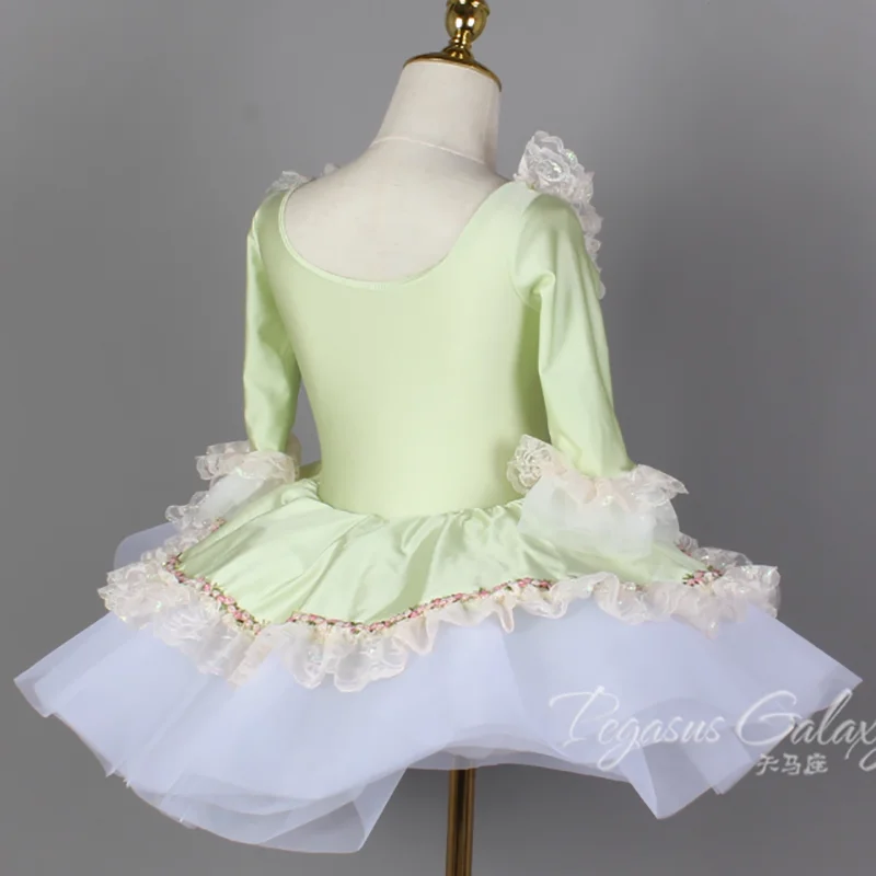 Leotardos profesionales para actuación de Ballet para niños y niñas, traje de tutú para gimnasia, traje de Ballet para faldas de traje de baile