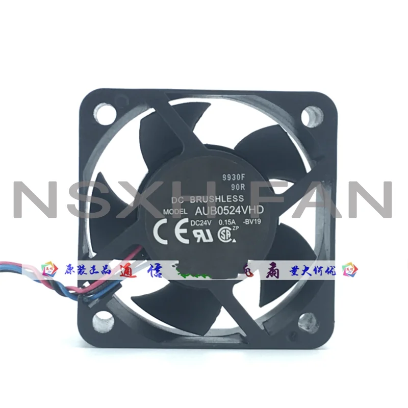 AUB0524VHD BV19 24V 0.15A 50x50x20mm 3-Wire Server Cooling Fan