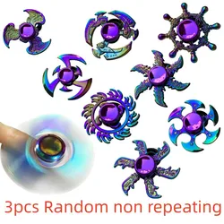 3pcs Colorful Fidget Spinner Metal EDC  Anti-Anxiety Toy for Spinners Focus Relieves Stress toys Office stress relief toys