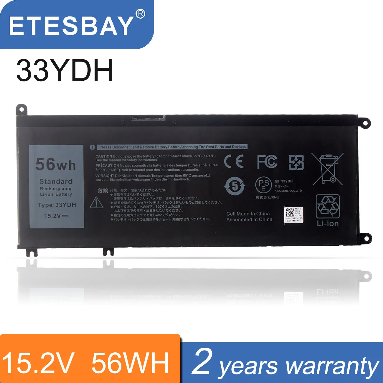 ETESBAY 33YDH PVHT1 99NF2 81PF3 Dell Inspiron 15 7577 17 7773 7778 7779 7786 13 3380 14 3490 15 3580 15 3590