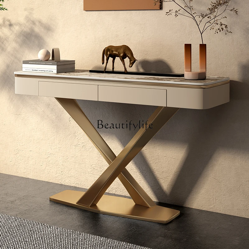 Płyta kamieniowa Xuanguantai w stylu light luxury, na ścianę, do przedpokoju, nowoczesna prostota.