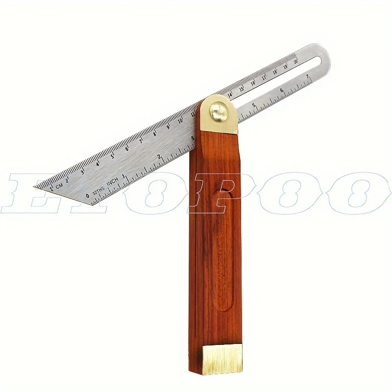 18/22cm Woodworking Scriber Dovetail  Multi Miter Angle Ruler Marking Jig Marking Gauge Polygon Bevel Angles Marking T-Ruler view 3