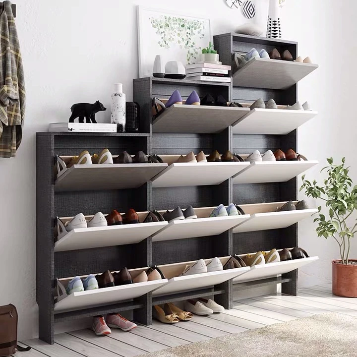 

Nordic Ultra-thin Shoe Cabinet Single Tipper Large Capacity Shoe Rack
