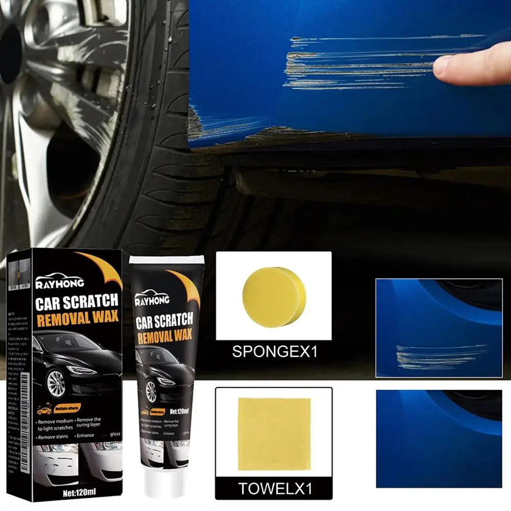 

1/2Pcs Car Scratch Wax Car Paint Polishing Scratching Decontamination Grinding Repair Maintenance Surface Agent Paint M9Y8