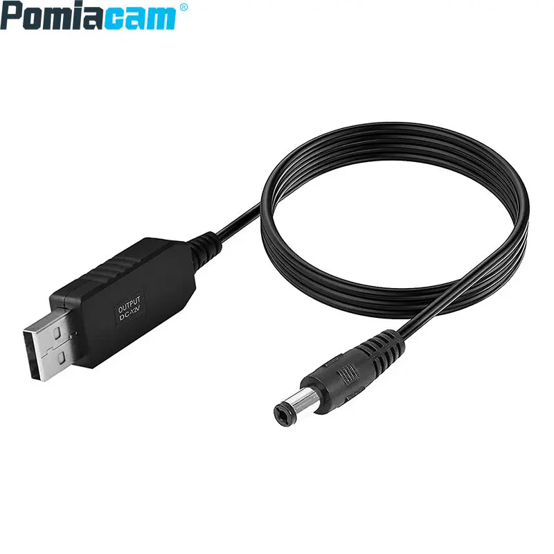 Foro USB converti in DC foro tondo DC 5V a 12V convertitore Boost cavo USB 5.5*2.1mm