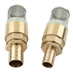 3/4in 1in Non-Return Valve Suction Strainer Foot Valve Hose Connection 19 25 Mm With Mesh Strainer Filter Bottom Valve Foot