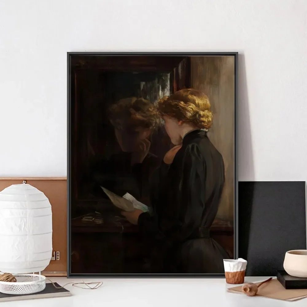 Moody Victorian Paintings Poster No Framed Kraft Club Bar Paper Vintage Poster Wall Art Painting Bedroom Study Stickers