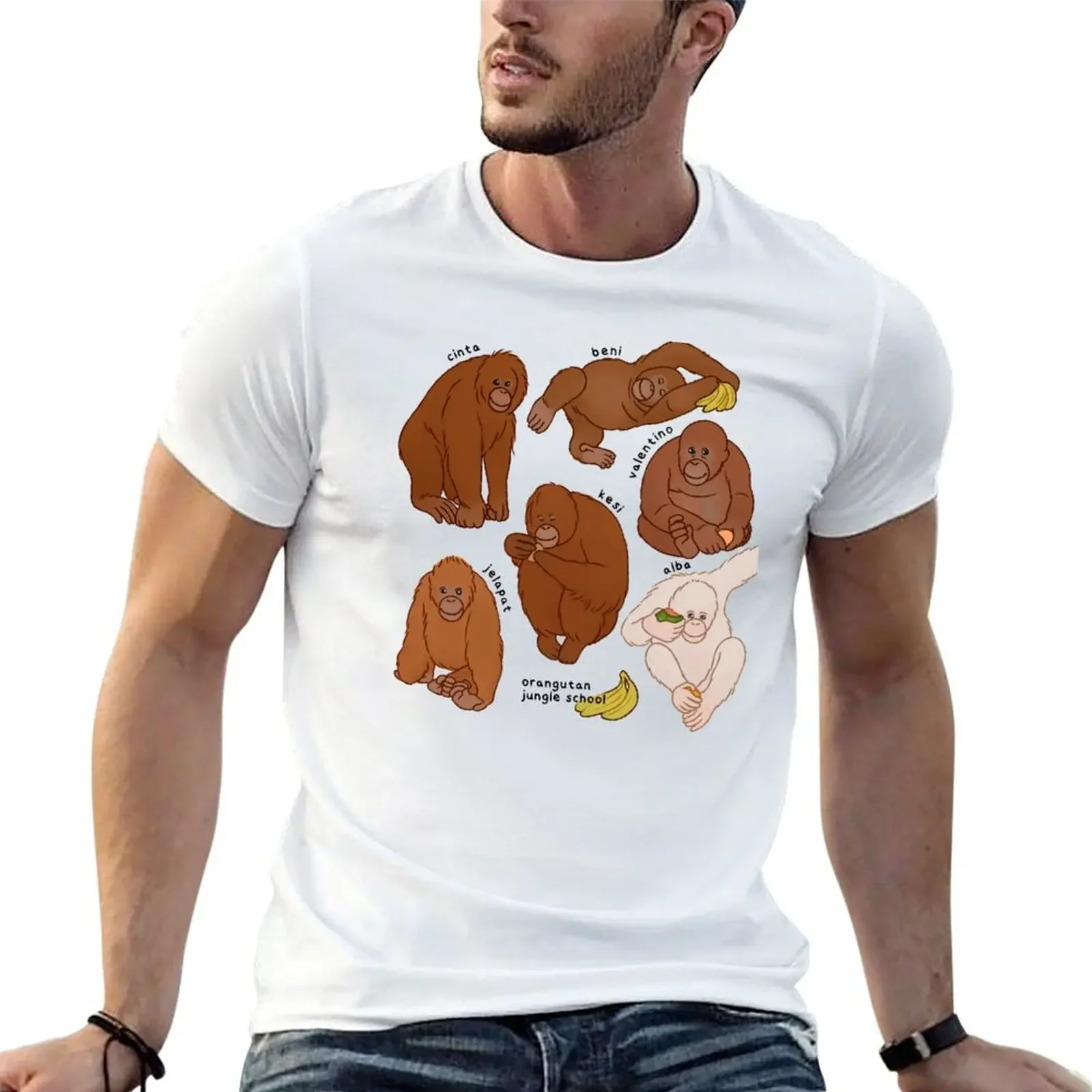 

orangutan jungle school T-Shirt custom t shirt shirts graphic tee affliction shirts t shirts men